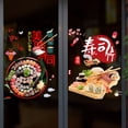 thumbnail image 2 of Pegatinas decorativas para publicidad de ventanas de restaurantes japoneses con bolas de arroz de sushi, pegatinas para puertas de vidrio de restaurantes de mariscos, sashimi de salmón, 2 of 5