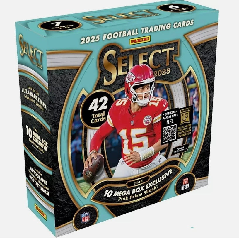 2025 Panini Select Football Mega Box Factory Sealed Case