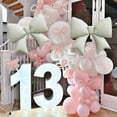 thumbnail image 3 of Scheam 39 inch Large Coquette Knot Balloon 4 Pcs Giant Bow Balloons Jumbo White Backdrop for Girl Birthday Anniversary Engagement Wedding Bridal Party Decorations, 3 of 8