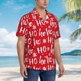thumbnail image 2 of KLL Men's Hawaiian Shirt Short Sleeve Button Down Beach Shirts-Hohoho, 2 of 5