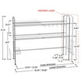 thumbnail image 4 of Over Sink Dish Drying Rack 2-Tier Large Capacity Dish Rack Bowl Shelf Steel, 4 of 7