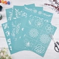 thumbnail image 5 of 9PCS 11x8.6 Inch Self-Adhesive Silk Screen Printing Stencil Set Floral Theme Stencil Set Reusable Silk Screen Mesh Transfer for Painting on Wood Fabric T-Shirt Wall and Home Decorations, 5 of 8