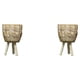 thumbnail image 1 of Maceta de mimbre tejida a mano Yuarrent soporte de mesa cesta de almacenamiento para plantas, 1 of 6