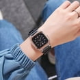 thumbnail image 3 of New fashionable student square casual silicone watch, ladies' quartz watch, 3 of 5