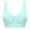 Light blue, variant on FAFWYP Women's Plus Size Sports Bras for Large Bust High Support No Underwire High Impact Fitness T-Shirt Paded Yoga Sports Bra Comfort Full Coverage Everyday Sleeping Seamless Bralettes