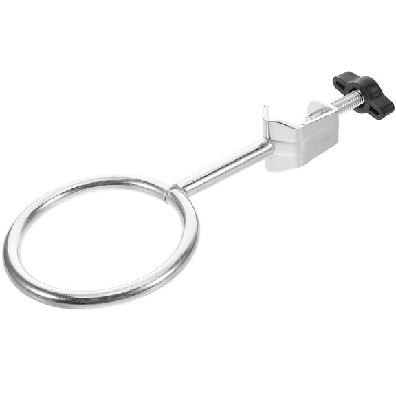 LABSERRON 1Set Laboratory Stand Set for Chemistry Experiments with Adjustable Design Iron Silver 5.5x2x0.7in