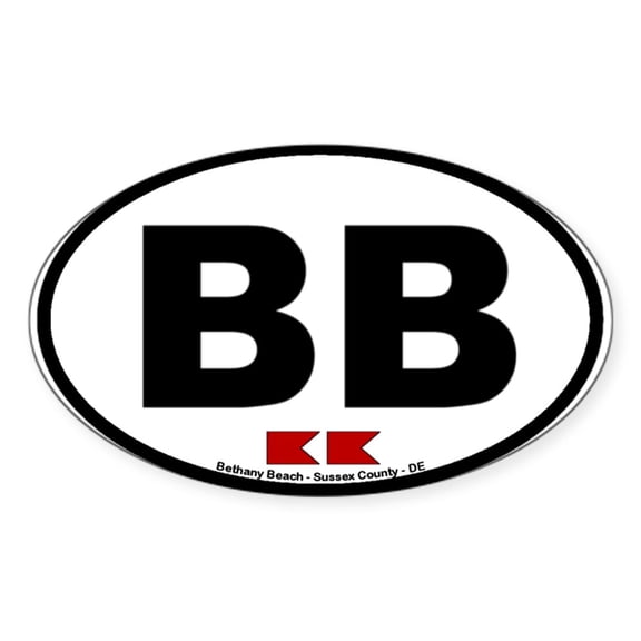 CafePress - Bethany Beach Oval Sticker - Sticker (Oval)