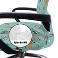 thumbnail image 5 of Renewold Office Chair Cover Universal Rotating Boss Chair Cover Printed Desk Chair Protector Stretch Fabric Cover with Elastic Bottom for Easter Decor, Easter Bunny Egg Carrot Green, S, 5 of 7