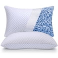 thumbnail image 1 of Almohadas OSBED de espuma viscoelástica triturada, ajustable, con refrigeración, tamaño King, 1 of 8