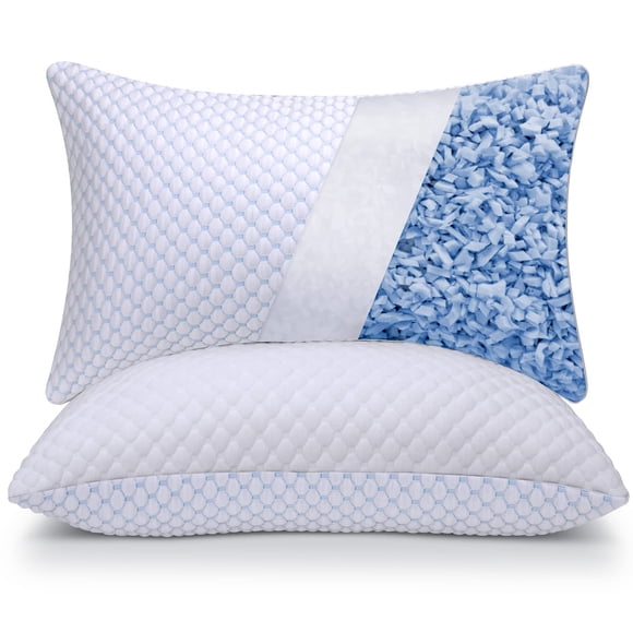 Pillows OSBED, espuma viscoelástica triturada, tamaño queen, juego de 2