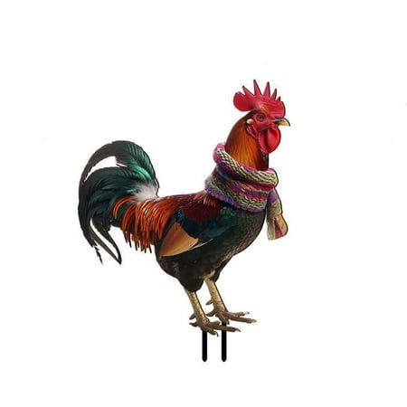 

CHXonu 1pc Christmas Chicken Garden Insert Art Decoration Christmas Chicken Garden Decoration Gardening Insert Decoration For Outdoor C Garden Markers Dress Shoe Men Valentine s Day for Husband