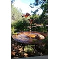 thumbnail image 3 of Ancient Graffiti Steel Bird Baths and Stands, Pack of 2, 3 of 7