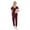 Burgundy, variant on Scrubs for Women Set – Stretchy Scrubs top & Scrub Pants for Women Nurse Uniform, Multiple Colors, S–XXL