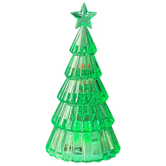 LED Christmas Tree Lights Battery Operated Tabletop Decoration, PC Material Artificial Mini Christmas Tree with Lights for Fireplace Mantel Windowsill Bedroom Living Room Holiday Party Decor
