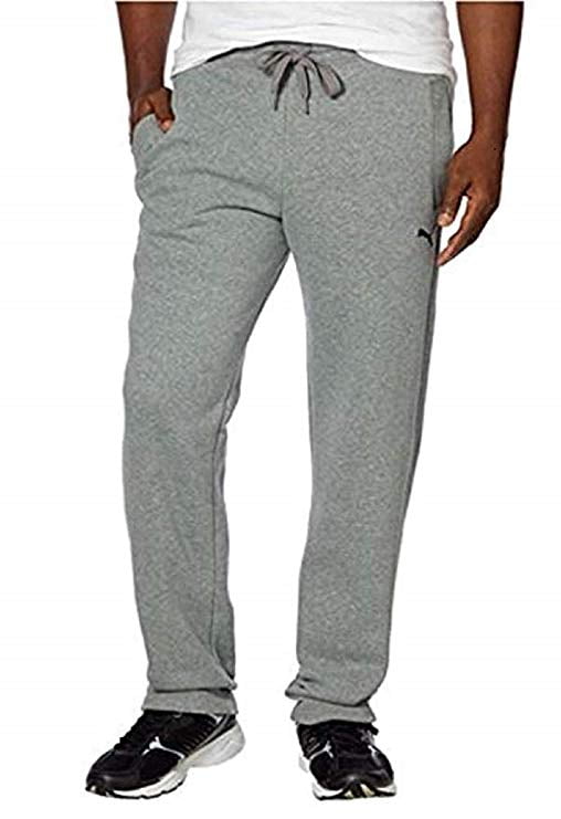 PUMA Men's Fleece Pants- Medium Gray Heather, Small - NEW - Walmart.com