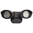 thumbnail image 2 of Nuvo Lighting N65218 LED Security Light Dual Head Wall Mount Fixture in Bronze, 2 of 3