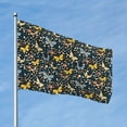 thumbnail image 2 of Picia Flowers Butterfly Printed Flag ,Flowers Butterfly Pattern Garden Flag Vertical Double,Yard Lawn Outdoor Decor 48x72", 2 of 9