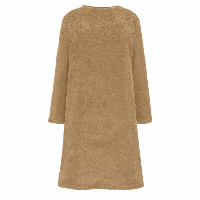 knee length dresses for ladies Long Sweater Dress - Chic Winter Dress with Front Detailing main image 0