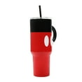 thumbnail image 5 of Disney Mickey Mouse Vacuum Insulated 40 Oz. Stainless Steel Tumbler with Sculpted Arm Handle Leak-Proof Lid & Straw for Travel or Home, 5 of 7