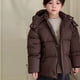 thumbnail image 4 of Parkas de manga larga, chaqueta de invierno con capucha y plumón cálido para niños y niñas, ropa infantil mediana y grande, chaqueta gruesa y corta, tops de algodón para niños., 4 of 9