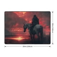 thumbnail image 2 of Area Rugs For Living Room Decor - Lone Rider Under Red Sky Soft Anti Slip Throw Washable Rugs 5x7 For Bedroom, Indoor Carpet For Bedroom Living Room 80x58In, 2 of 7