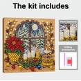 thumbnail image 4 of 2026 Christmas Window Framed Pearl Art Wall Decor 8x8 inch, Window Framed Christmas DIY Pearl Bead Painting Kits for Adult, Christmas Party Decorations for Home Wall Decor, 4 of 9