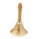 thumbnail image 4 of Campana de Mano de Latón Campana de Cena Campana de Servicio Campana Fuerte Mango de Madera Campana de Llamada Manual Portátil para Servicio Bodas Bar 110 mm x 246 mm, 4 of 10