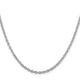 thumbnail image 2 of 925 Sterling Silver Cable Chain Styles Necklace 2.75 mm 22 inch, 2 of 4