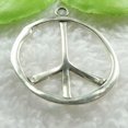 thumbnail image 3 of K-KED 56 pcs tibet silver peace symbol charms pendant 43x39mm B436, 3 of 3