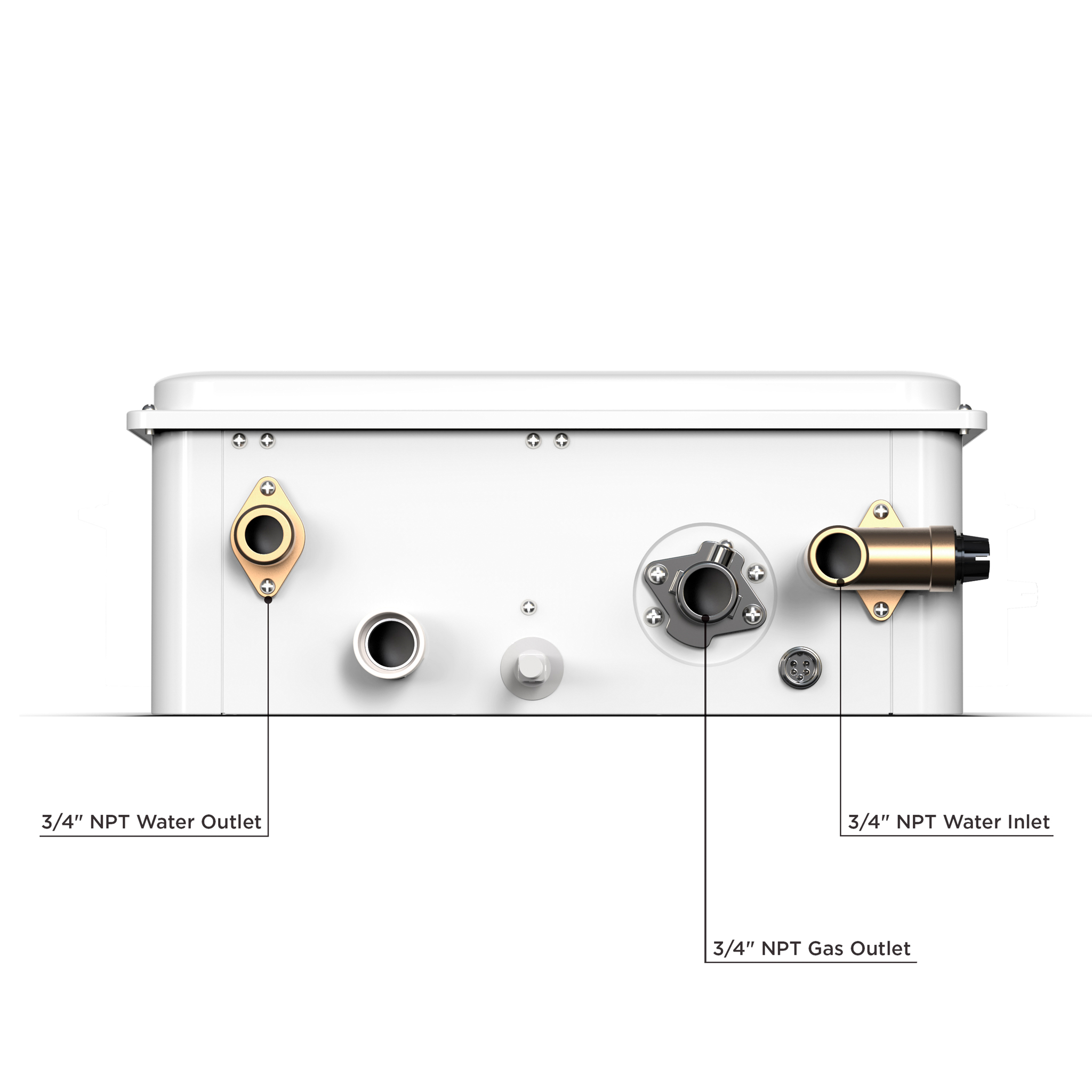 Eccotemp 45H-Ng 6.8 GPM Residential Natural Gas Tankless Water Heater - White