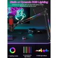 thumbnail image 3 of fafa-RGB Mic Boom Arm Stand - Mic Arm for Blue Yeti, QuadCast QuadCast S SoloCast, Fifine AM8, Rode, Shure SM7B, Razer, Elgato, Gaming Mic and All Microphones with RGB Light, 3 of 4