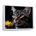 thumbnail image 2 of Designart "Bengal Cat Melody I" Animals Cat Floater Framed Canvas Art Print, 2 of 5