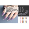thumbnail image 4 of 500 Pcs Artificial Nail Tips False Nail, Natural Nail Tips With Clear Box, Long Coffin Shape, 4 of 4