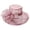 Brown, variant on Lispipm Women Organzas Church Tea Party Hats Wide Brim Accessory Fascinator Formal Hat Ladies Summer Outdoor Sun Caps Beige