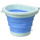 thumbnail image 1 of Elegante bote de basura plegable para cocina, puerta, cocina, bote de basura montado en la pared para coche, hogar, oficina, azul, 1 unidad, 1 of 5