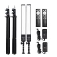 thumbnail image 3 of 2 Pack Portable Handheld Photography Fill Light Kit with LED Video Light Wand 24W 3200K-5500K Dimmable + 2M Metal Light Stand + Remote Control for Vlog Live Streaming Product Portrait Photography, 3 of 8