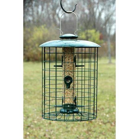 - Wood Link Caged 6 Port Seed Tube Feeder