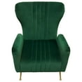 thumbnail image 5 of Ava Chair in Emerald Green Velvet w/ Gold Leg by Diamond Sofa, 5 of 8
