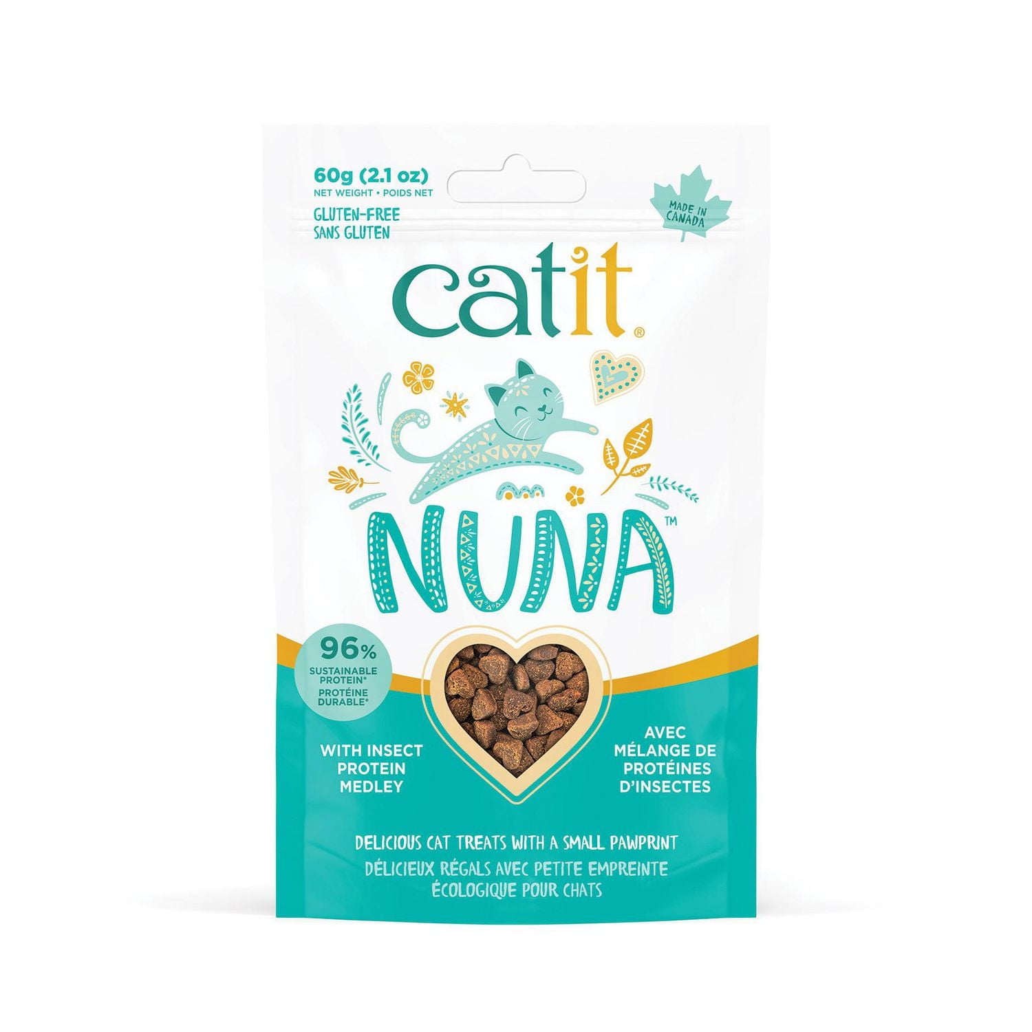 Catit Nuna Insect Protein Medley, Cat Treats 60 G