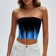 thumbnail image 4 of Aloohaidyvio Tube Tops for Women Going Out Crop Sleeveless Tank Bandeau Strapless Casual Shirts, 4 of 7