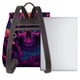thumbnail image 3 of Disketp Purple-Red Skull Mochila de Cuero para Mujer, Bolso de Espalda Antirrobo con Estilo para Viaje, Trabajo y Uso Diario, 3 of 4