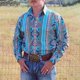 thumbnail image 1 of Camisas con botones para hombre, estilo vaquero occidental, estilo retro, informal, para fiestas, tribales, étnicas, tótem, , nuevo estilo, superventas, tallas europeas, 1 of 6