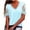 Light Blue, variant on QLEICOM Women 2023 Summer Tops T-shirt Casual Solid Short Sleeve V-Neck Lace Stitching Pullover Blouse T-shirt Tops Red M, US Size 6