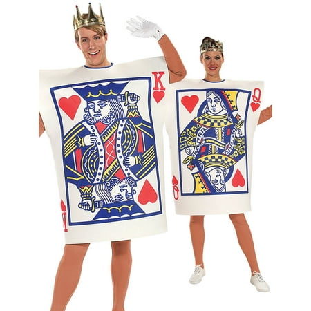 King and queen of hearts adult costume (One Size Fits All)