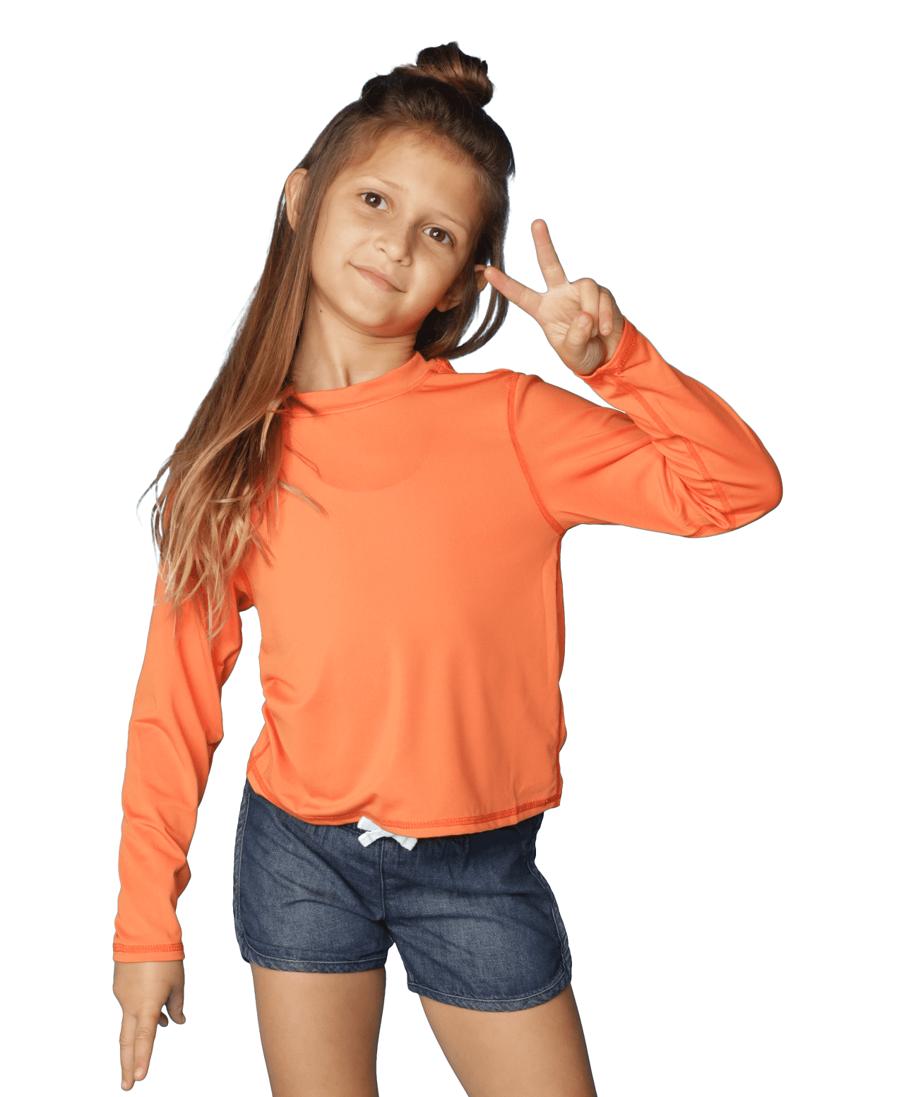 INGEAR Girls Outdoor Sports Shirt UPF Girl Sun Shirts for Girls Long Sleeve Rash Guard 