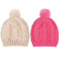 thumbnail image 1 of Coofit Baby Knit Hat Pompom: 2PCS Elastic Soft Infant Winter Hat Newborn Hat Beanie Cap, 1 of 10