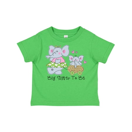 

Inktastic Elephant Future Big Sister Gift Toddler Toddler Girl T-Shirt