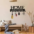 thumbnail image 4 of 1PC Black Key Holder Wall Mounted - Stylish Metal Entryway Organizer with Hooks for Keys Coats Hats & Scarves | Durable Wall Hooks for Hallway, Bedroom & Home Decor Christmas  Halloween Decor Ideas, 4 of 14