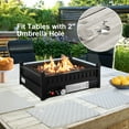 thumbnail image 2 of Topbuy Portable Propane Fire Pit 40,000 BTU Tabletop Fire Pit for Tables with 2” Umbrella Hole Compact Propane Fire Pit, 2 of 9