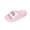 Pink, variant on Fnooota Girls Slide Sandals, Waterproof Open Toe Slip On Non Slip Summer Shoes Yellow Size 1-1.5(Big Kids)